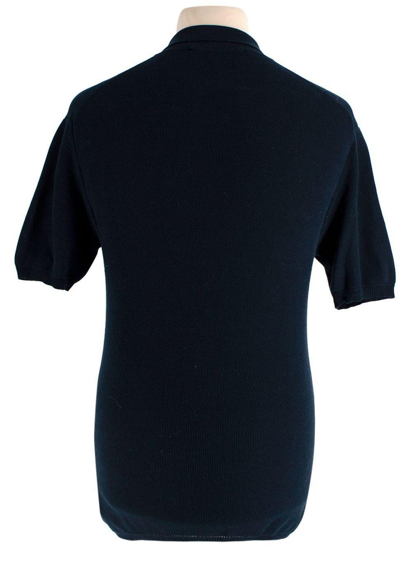 Orlebar Brown Black Short Sleeve Polo