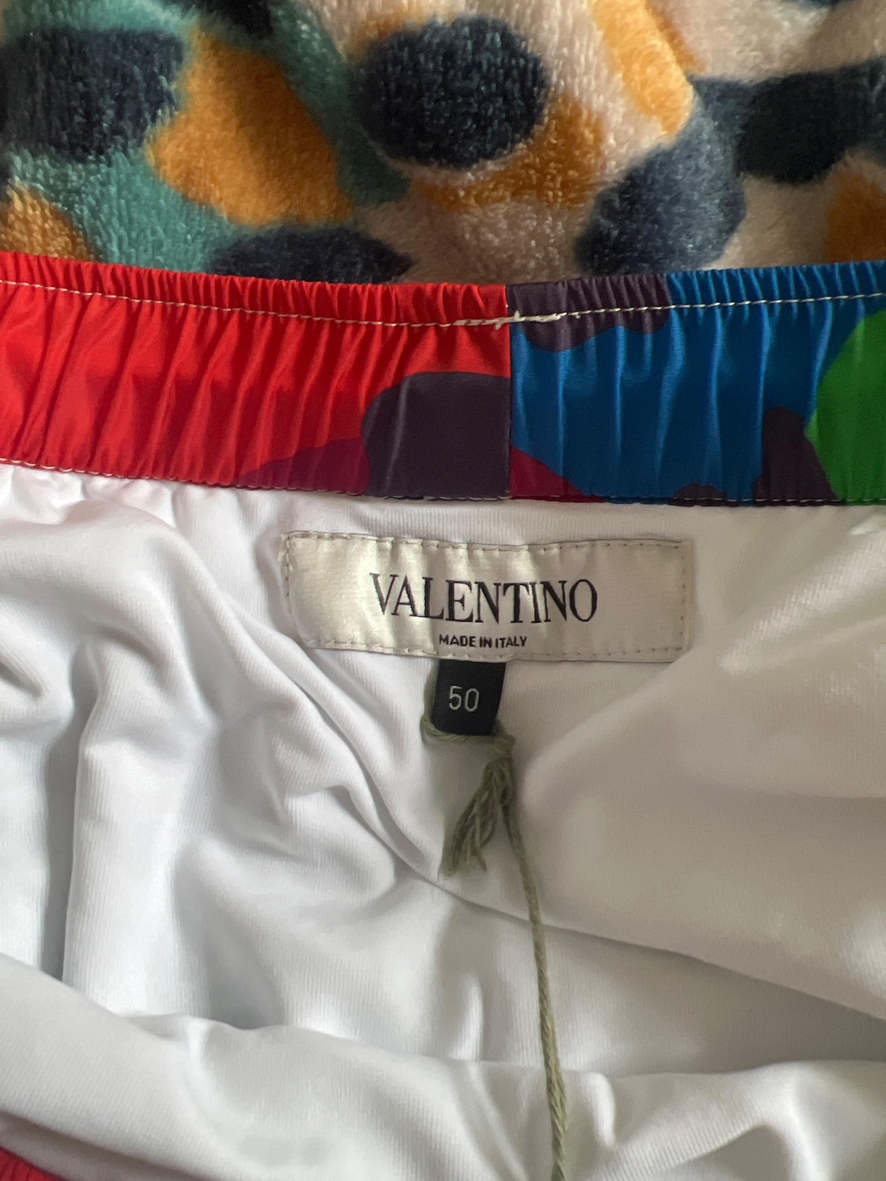 Multicolour VLTN camouflage swim shorts