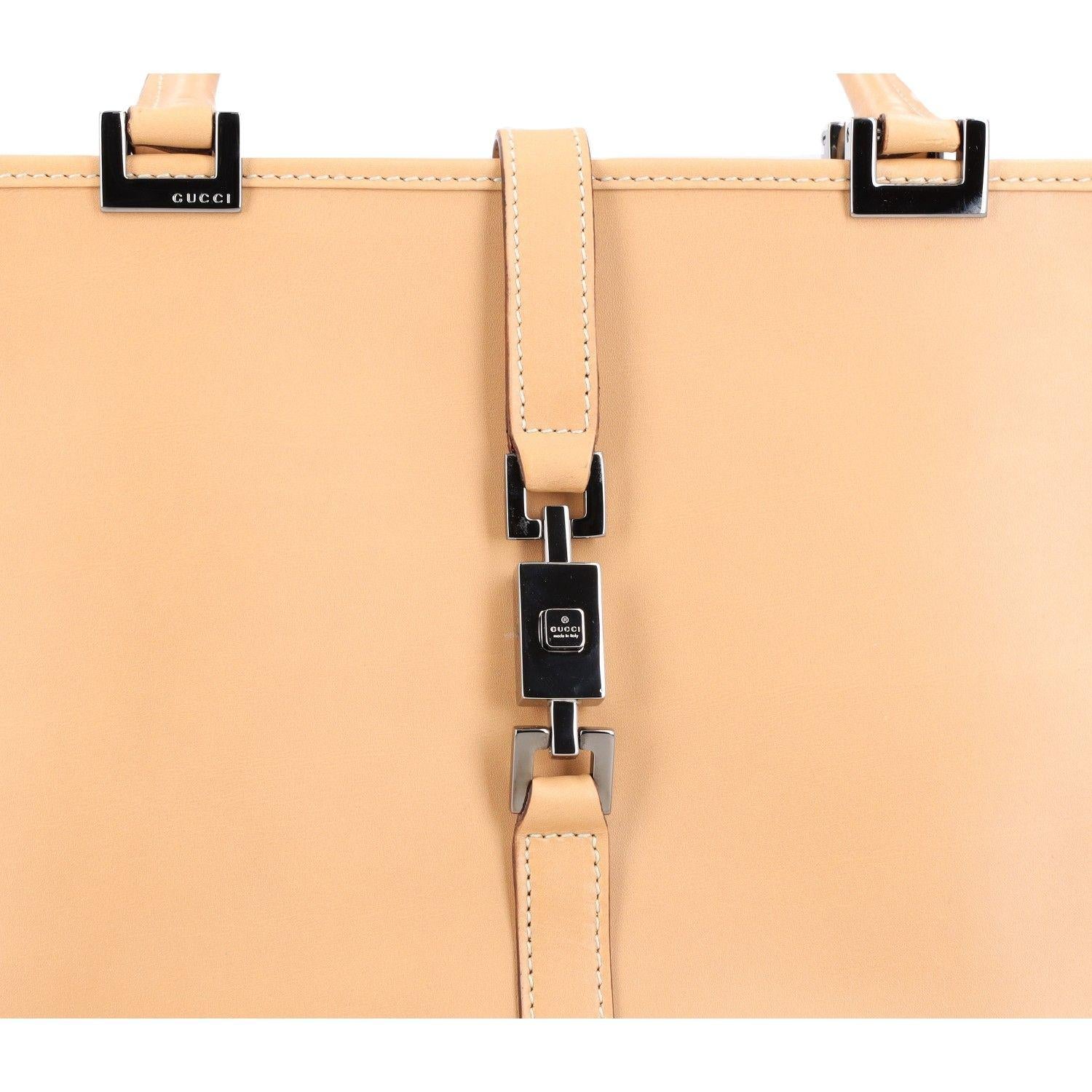 Gucci Jackie Beige Leather Bag
