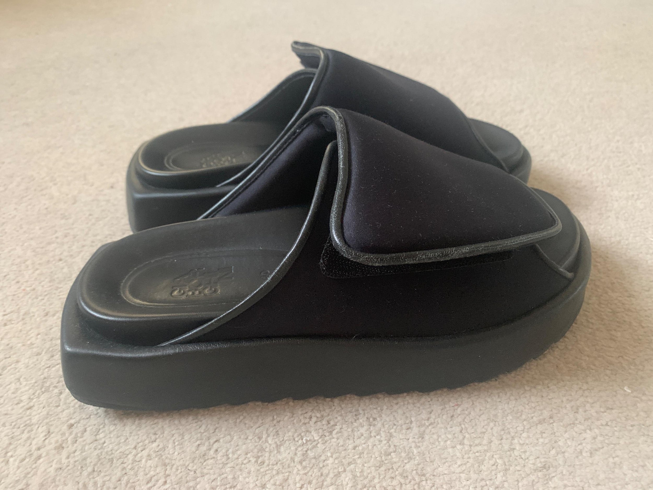 Gia Borghini Gia 1 leather-trimmed slides