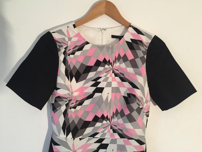 Tibi Isosceles Silk Blend Dress
