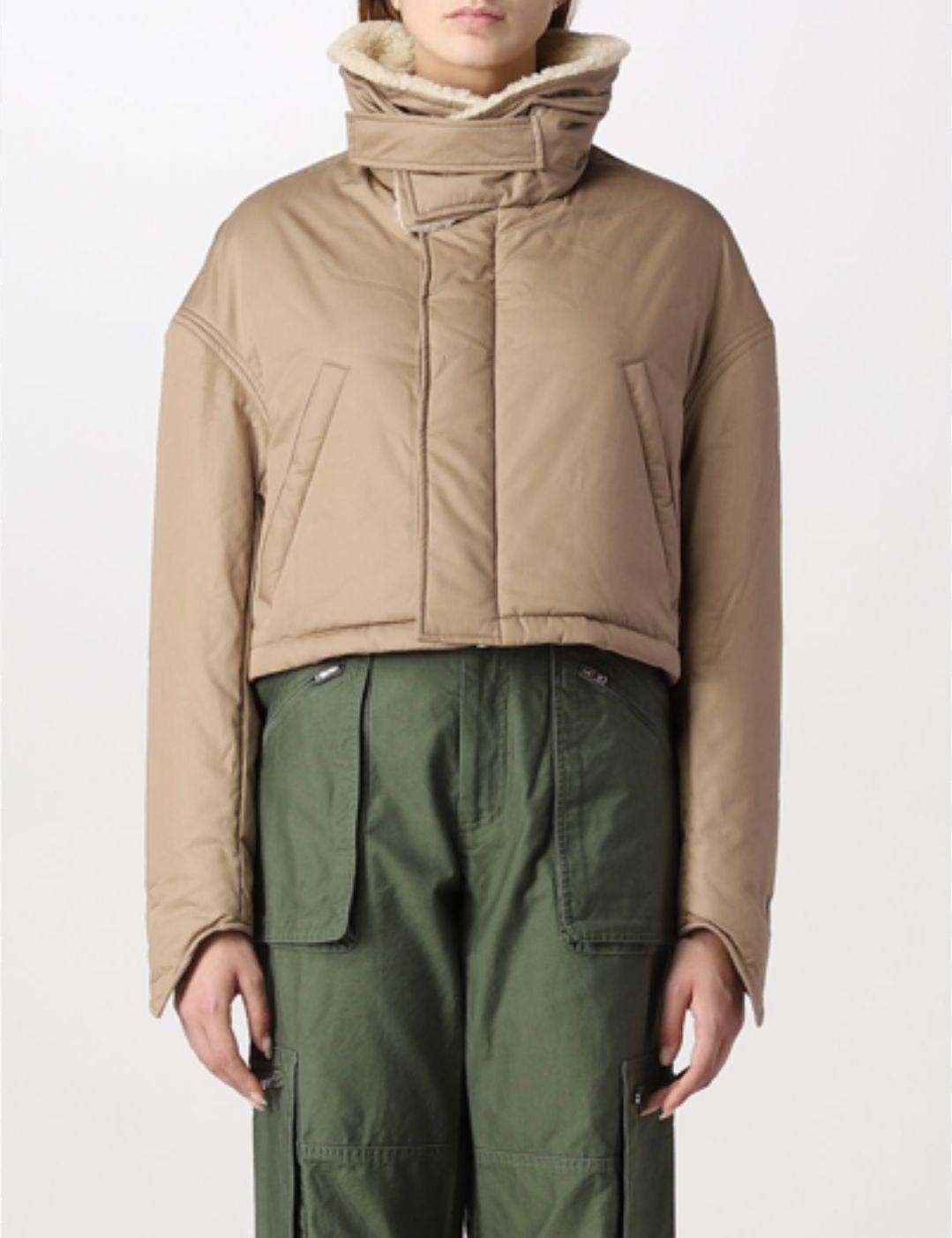 Amiri Camel Cropped Puffer Jacket