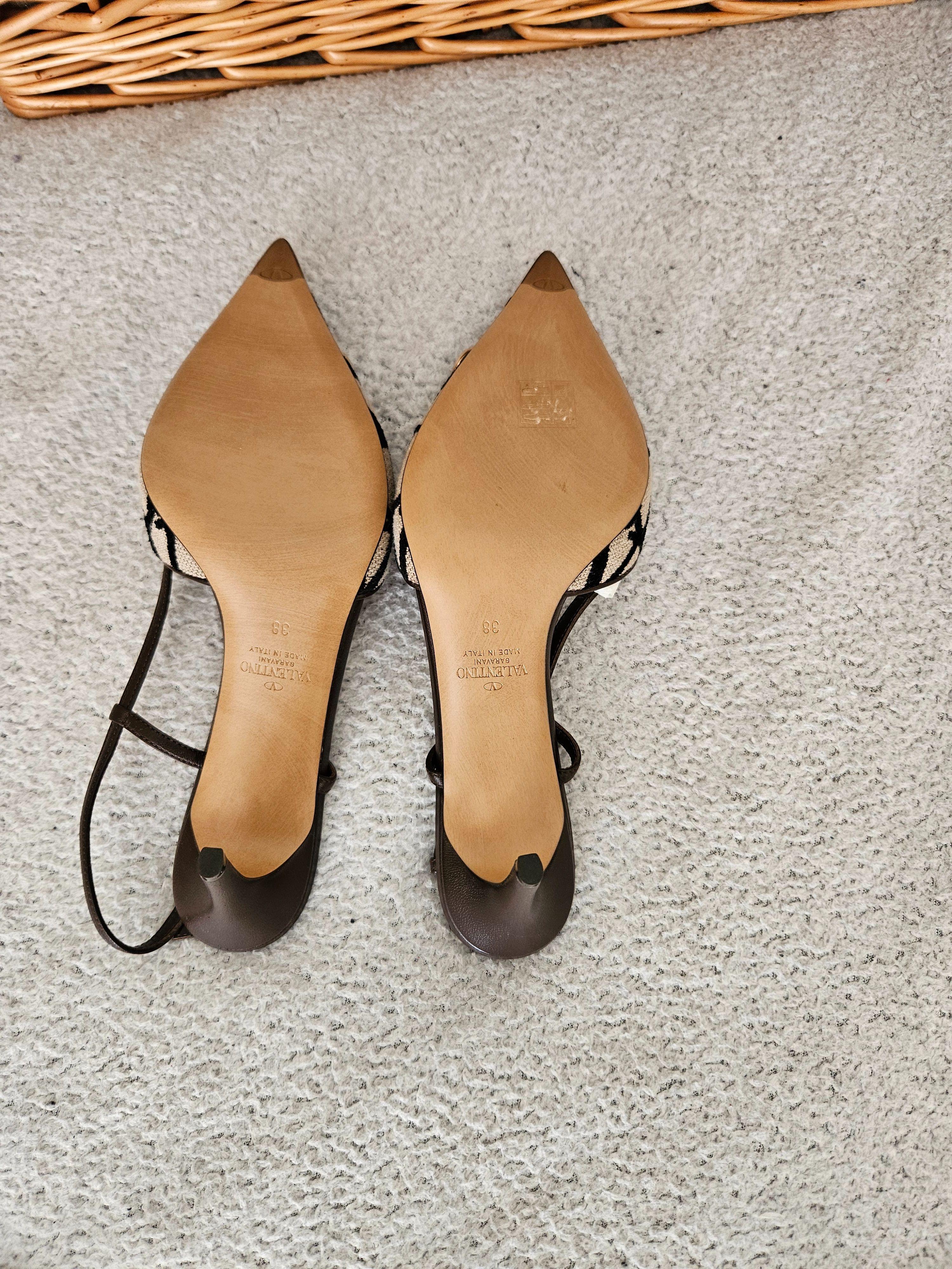 Valentino Iconographe Sling Back Pumps