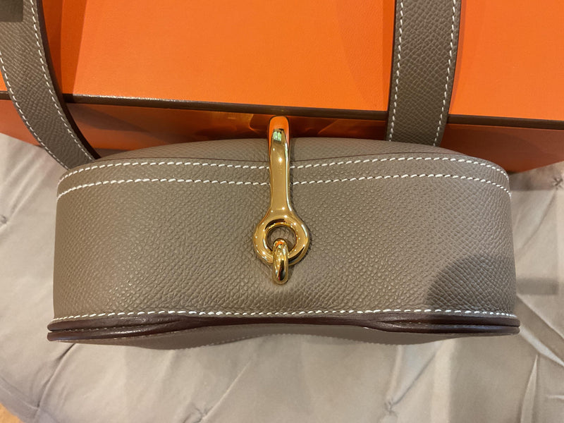 Hermes Etoupe Epsom Mini Della Cavalleria