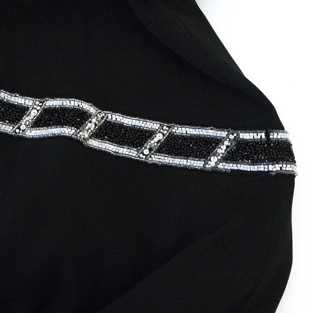 Bob Mackie Black Beaded Long Dress