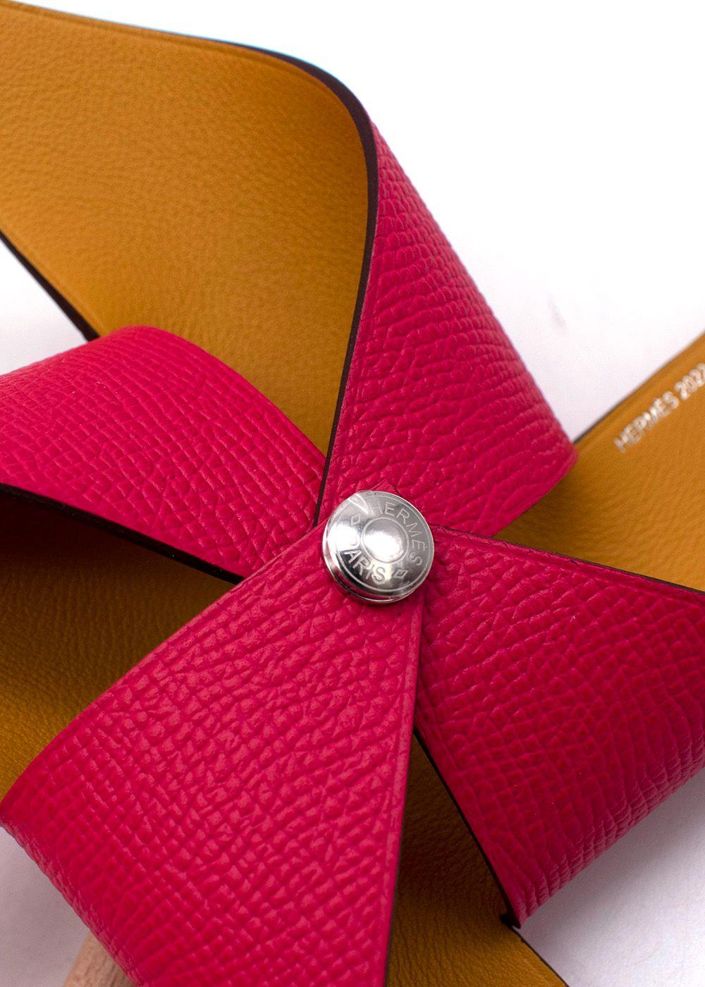 Hermes Epsom Leather Petit H Pinwheel