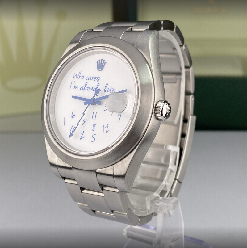 Rolex Datejust "Who Cares I'm Already Late" 41mm