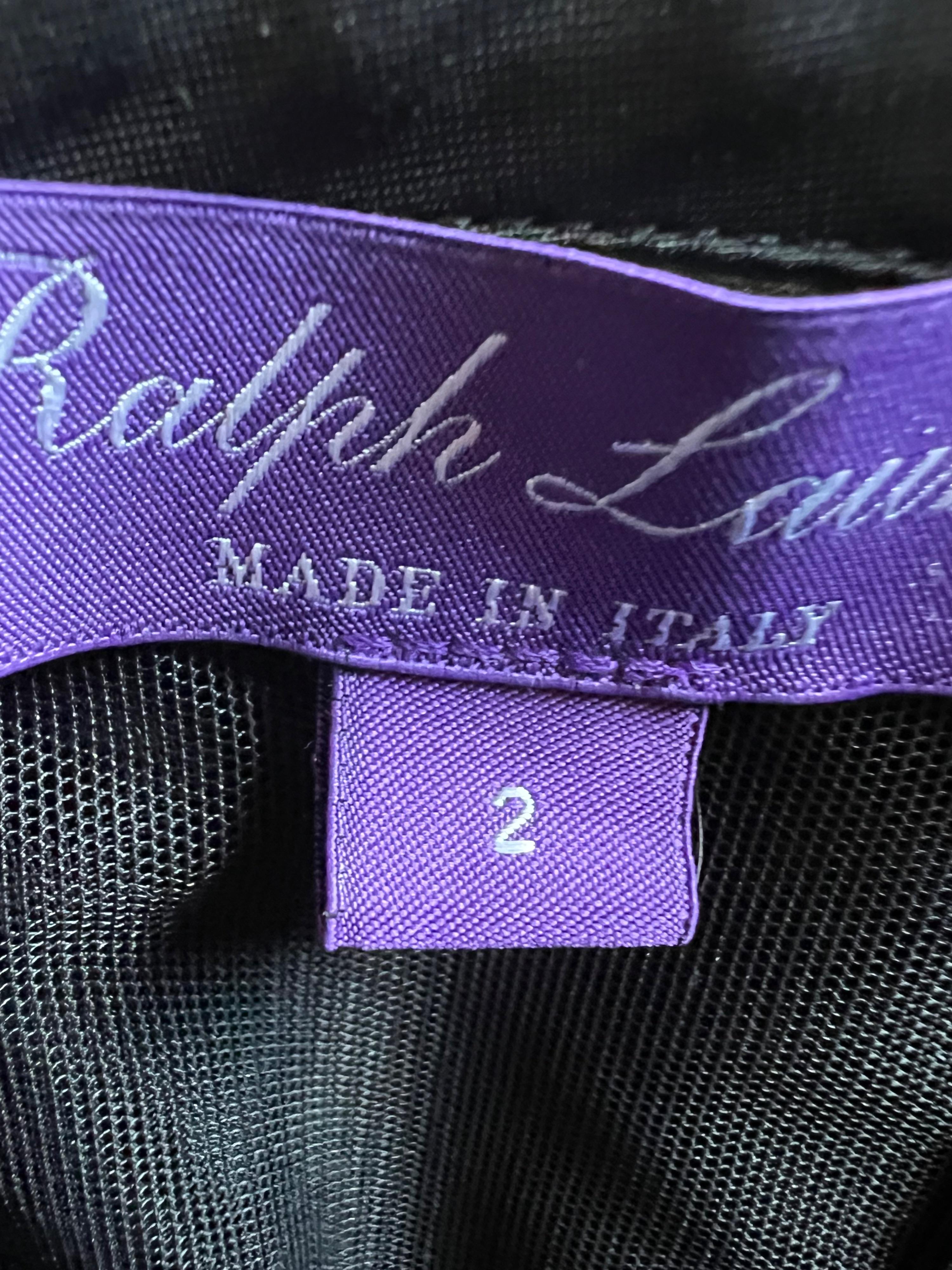 Ralph Lauren Purple Label Houndstooth Bustier Top