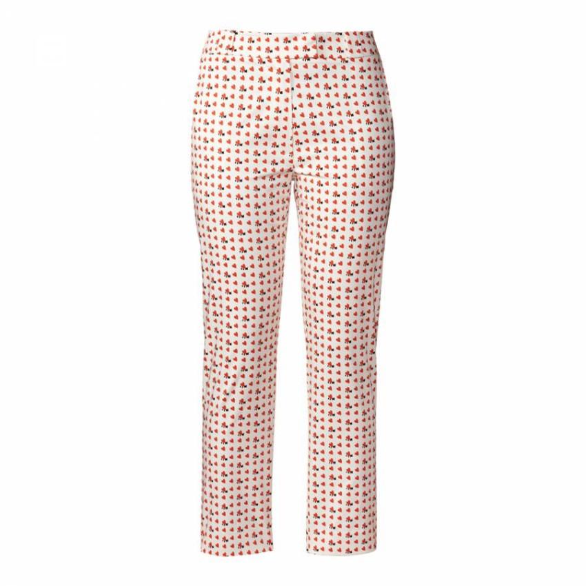 ORLA KIELY Poppy/Busy Bee Cropped Cotton Trousers