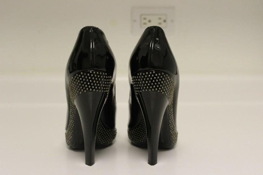 Burberry Patent Leather Mini Stud Platform Pump