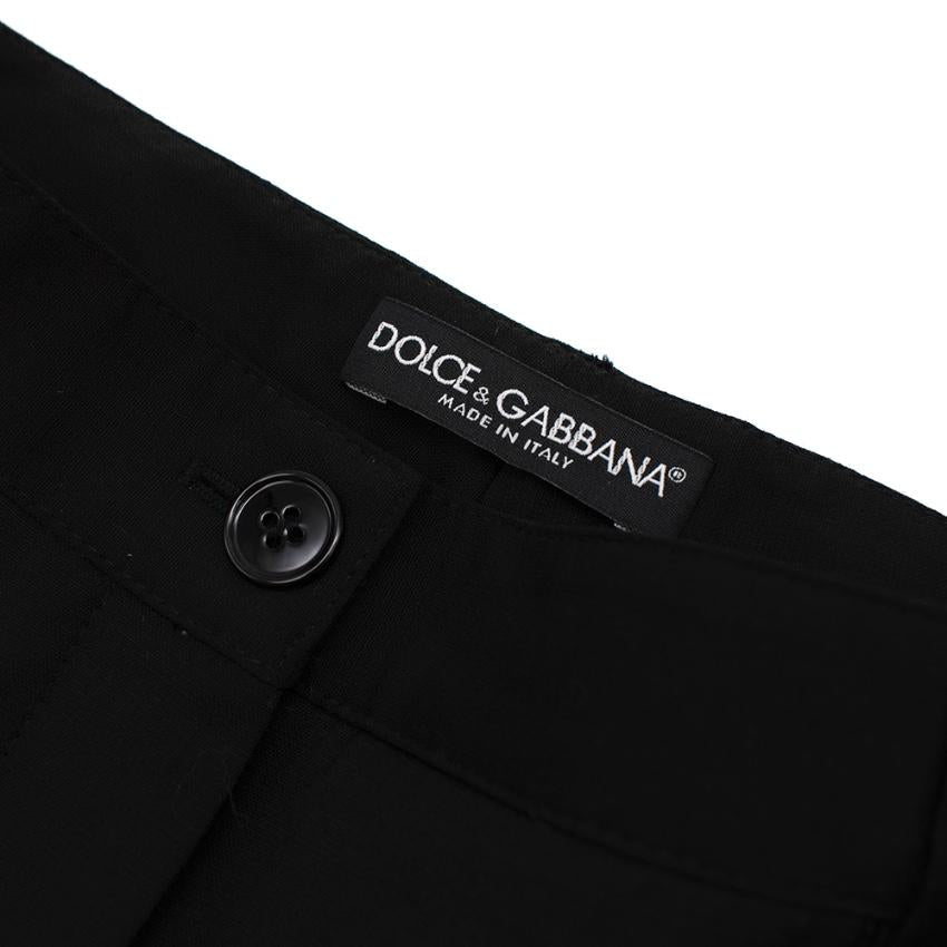 Dolce & Gabbana Classic Fit Black Trousers