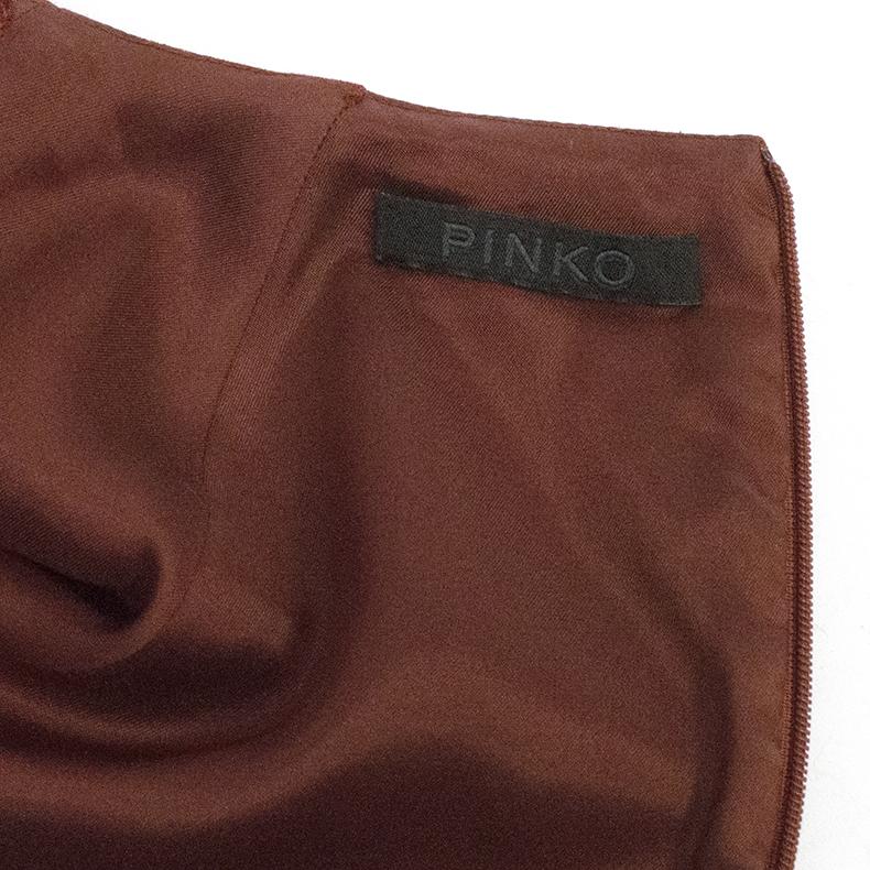 Pinko Burgundy Detail Dress
