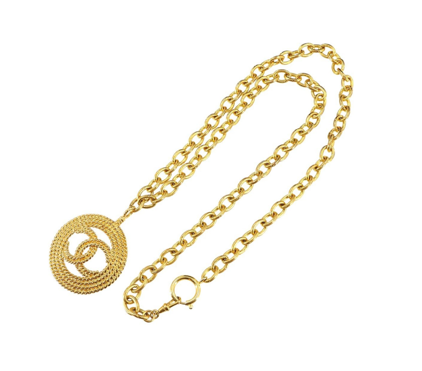 Chanel Coco Gold Metal CC Necklace