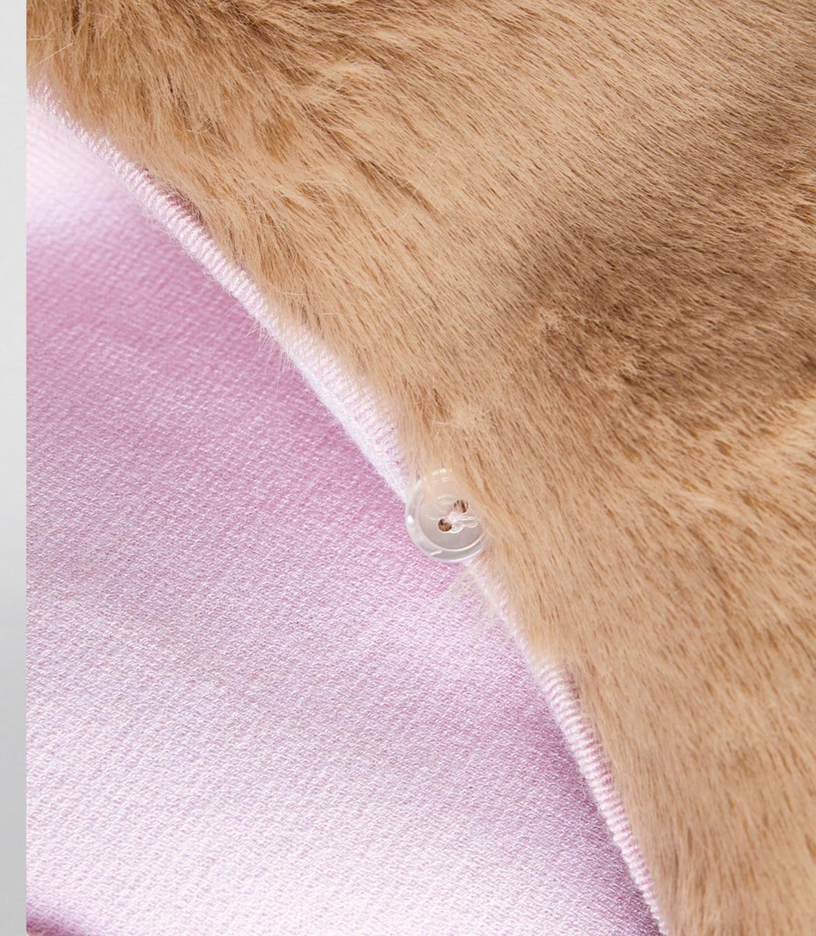 Blumarnie Lilac Detachable Fur Collar Cardigan