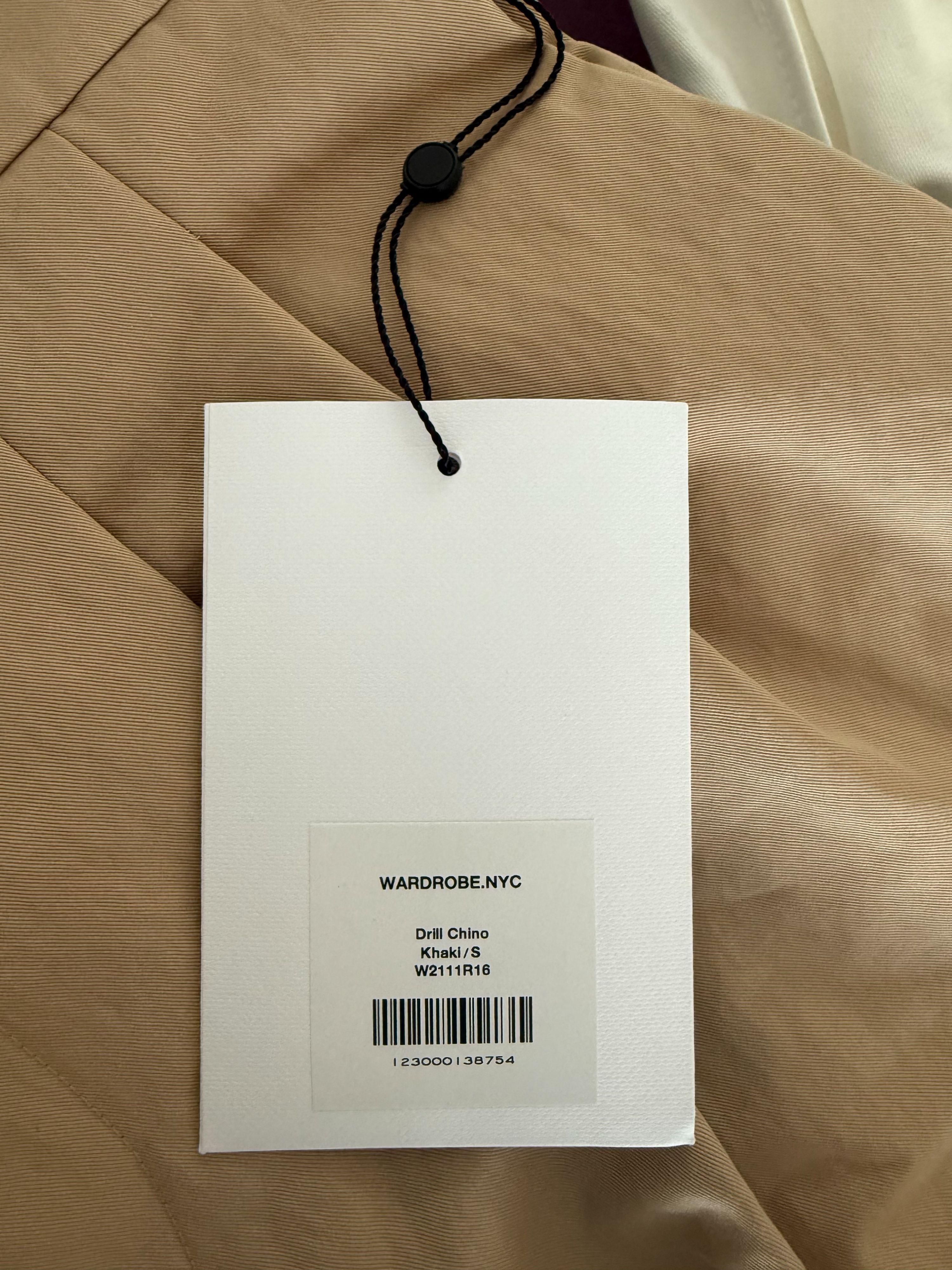 Wardrobe NYC Khaki Wide Chino Pants