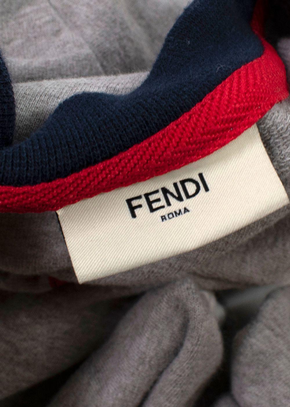 Fendi Kids 5Y Grey Monster Sweatshirt