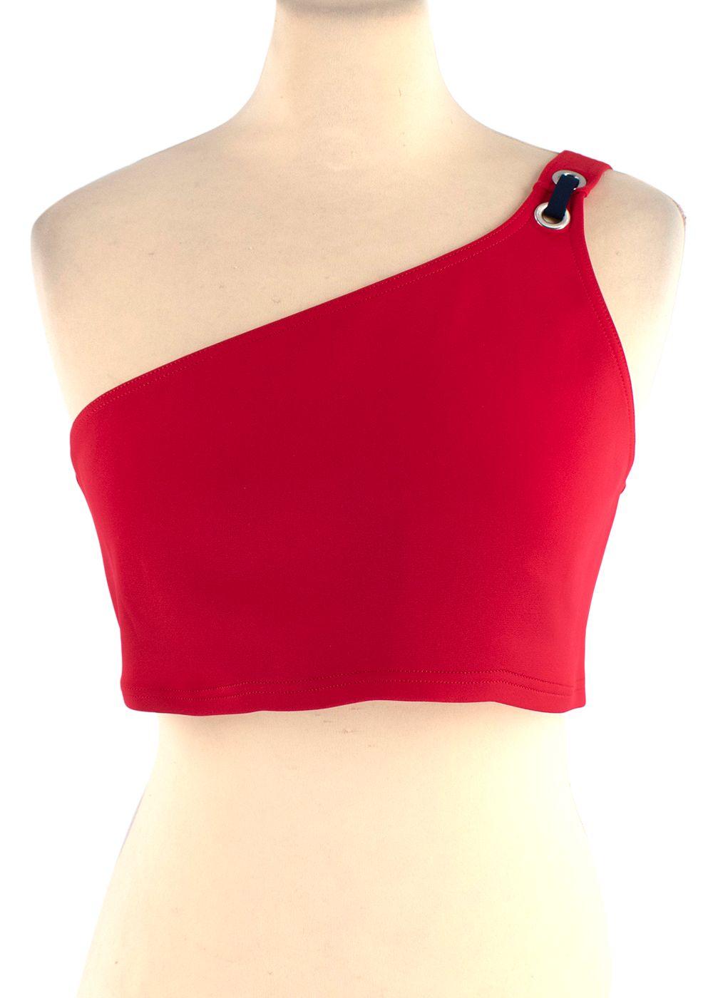 Vilebrequin Red One Shoulder Bikini Set