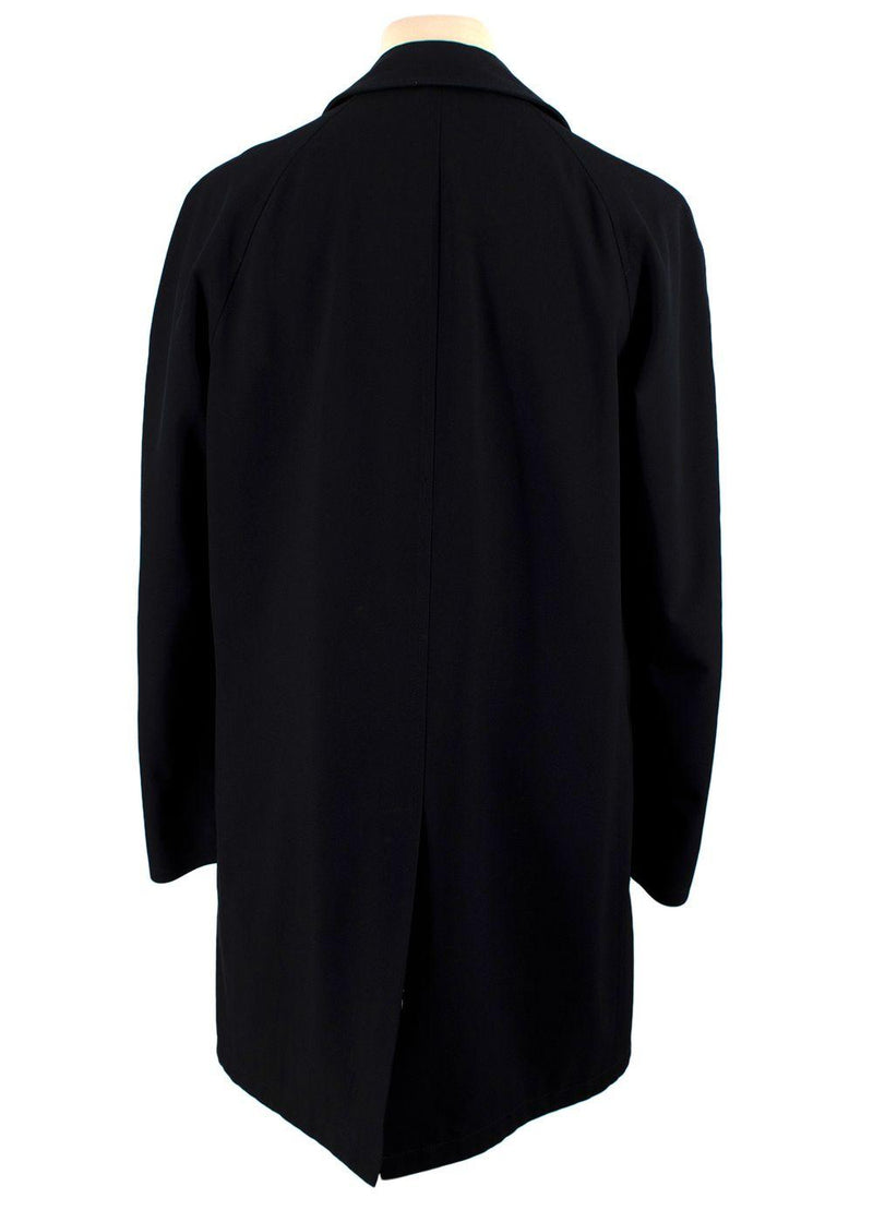 Ermenegildo Zegna Navy Longline Wool Coat