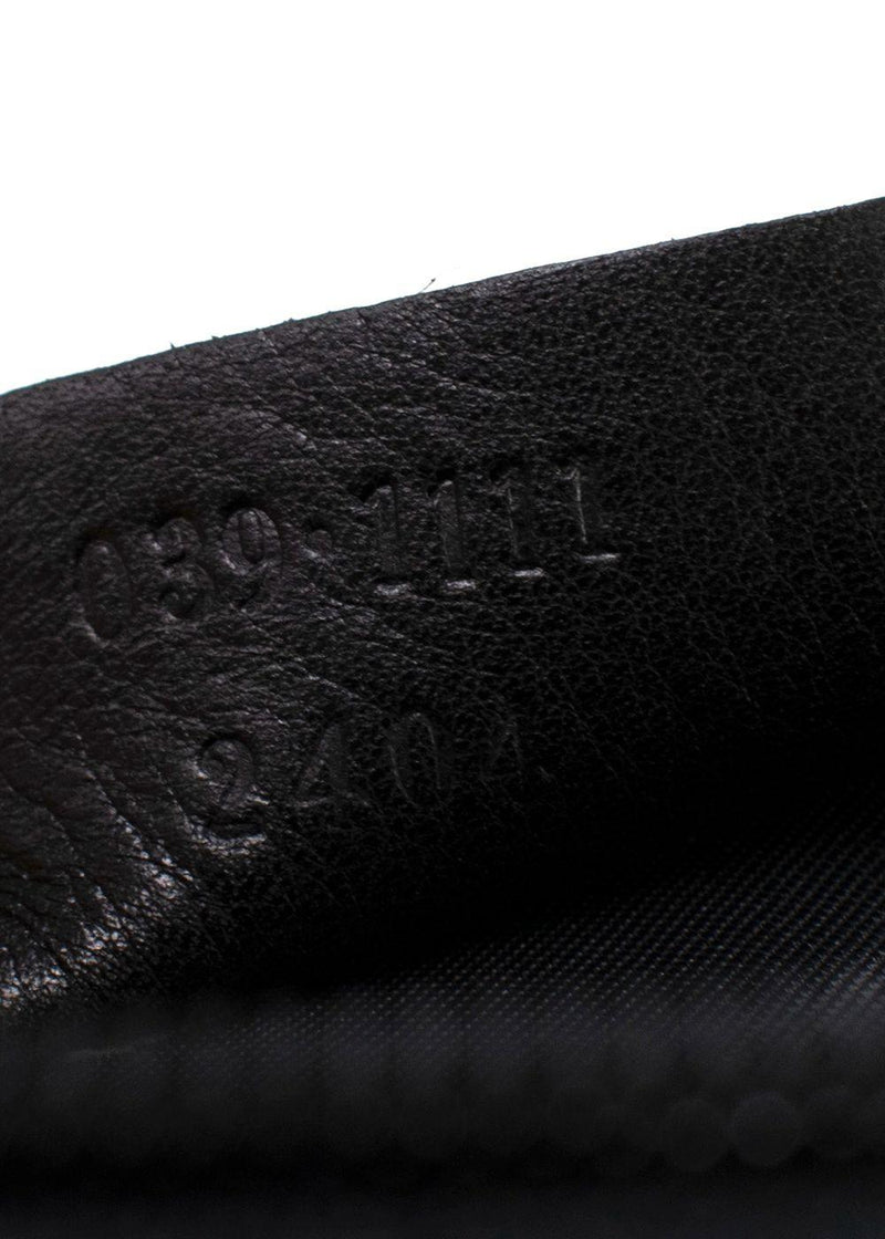 Gucci Vintage Black Leather Pouch
