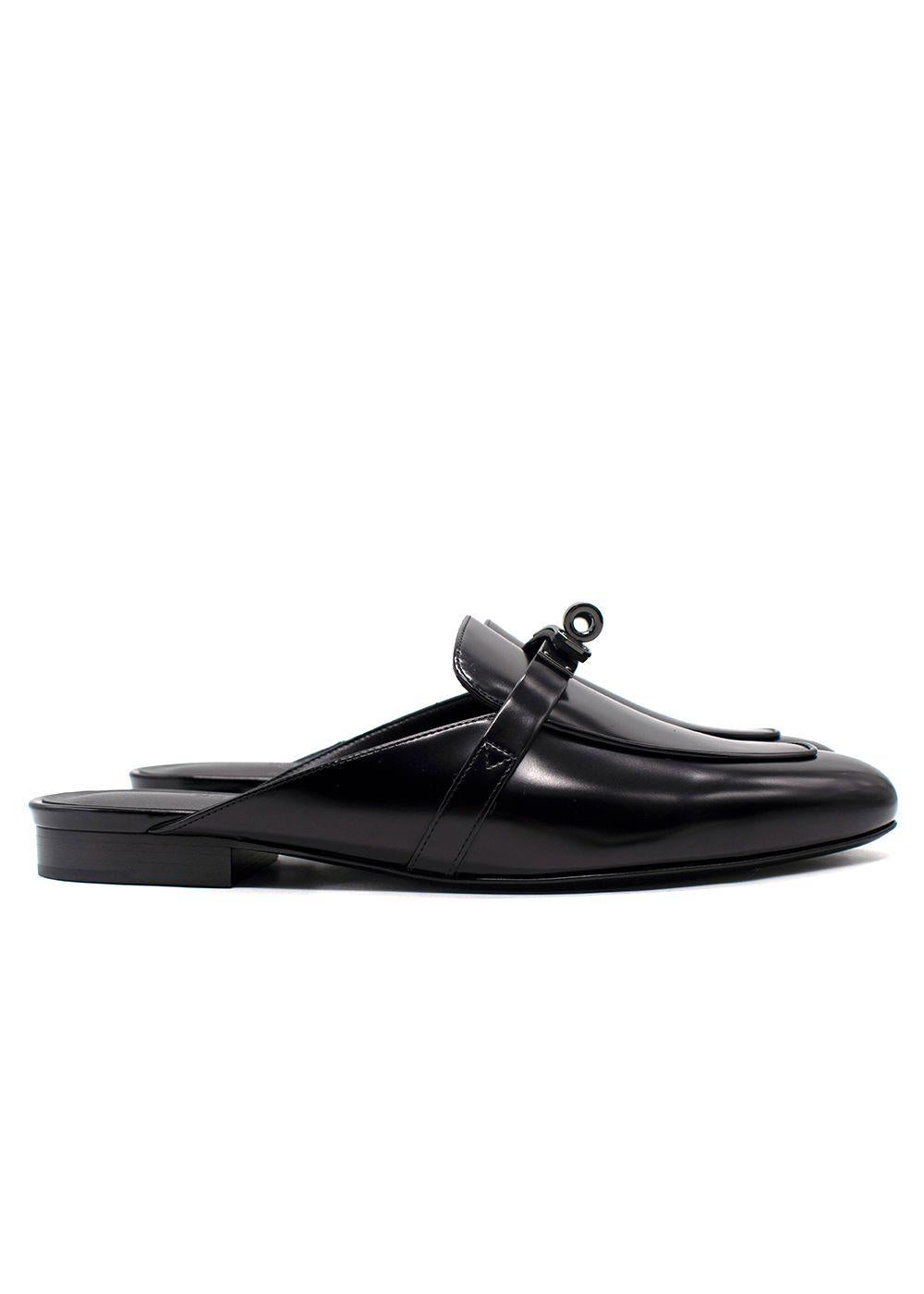 Hermes Noir Oz Mule