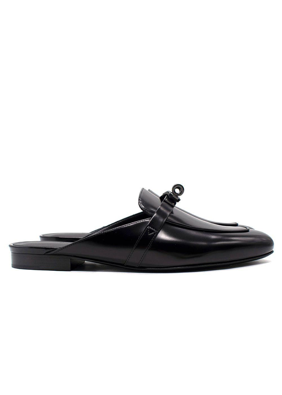 Hermes Noir Oz Mule