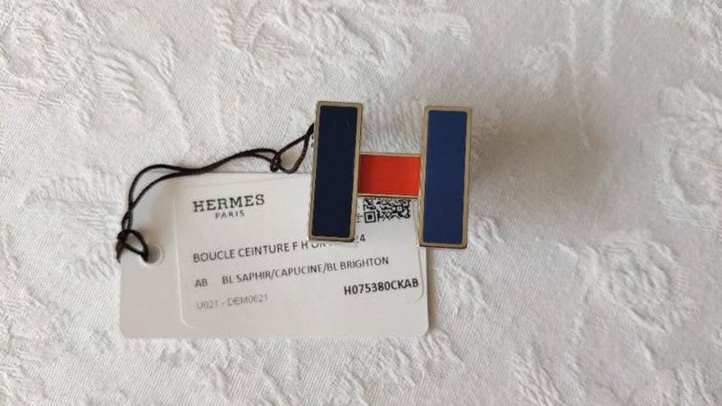 Hermes 24mm Reversible Belt with Tri-Colour H Buckle - Size 70