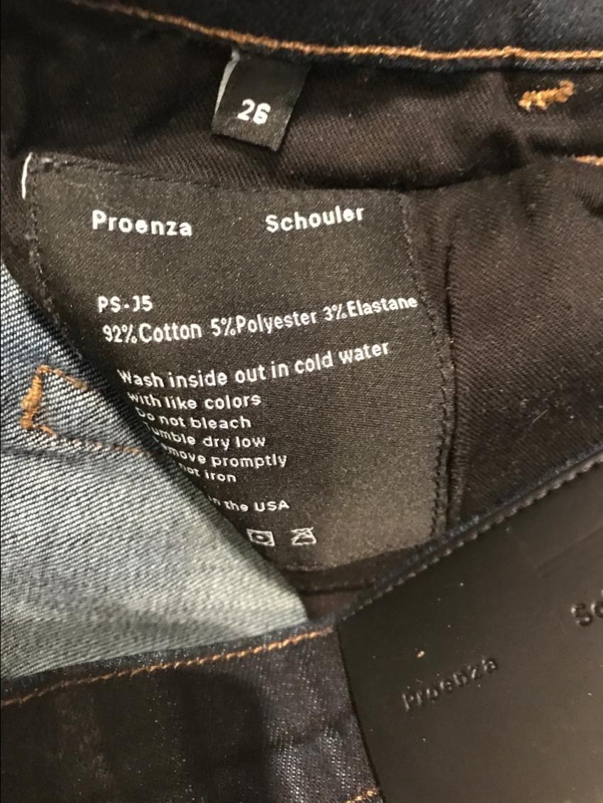 Proenza Schouler Black Slim Leg Jeans