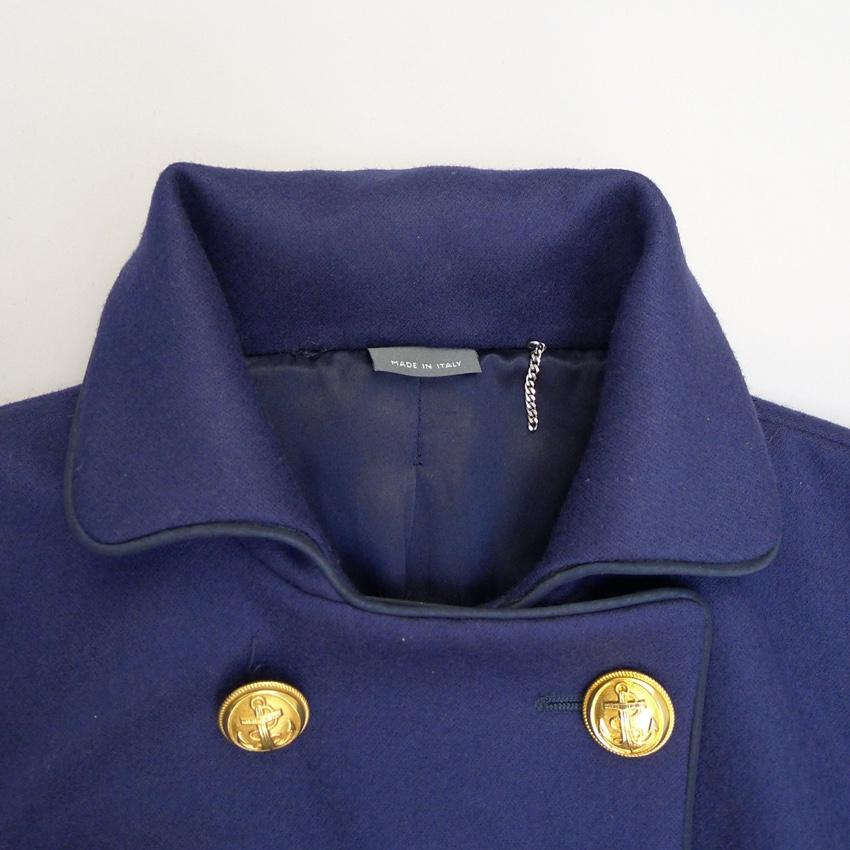 Alexander McQueen Blue Military Double Breasted Jacket