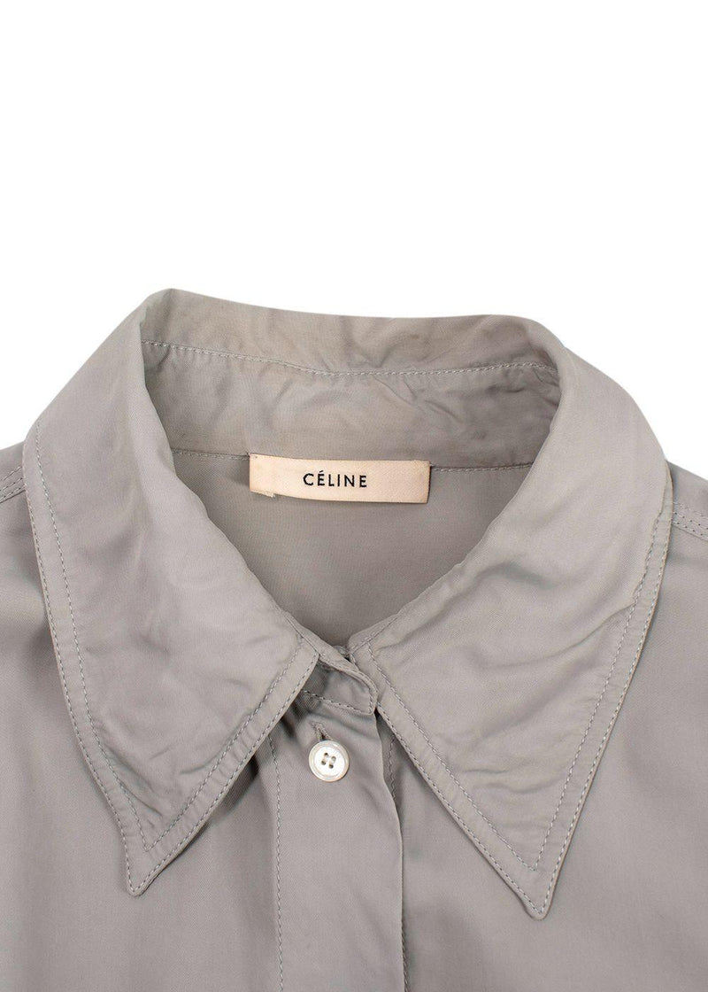Celine Light Grey Oversized Shirt