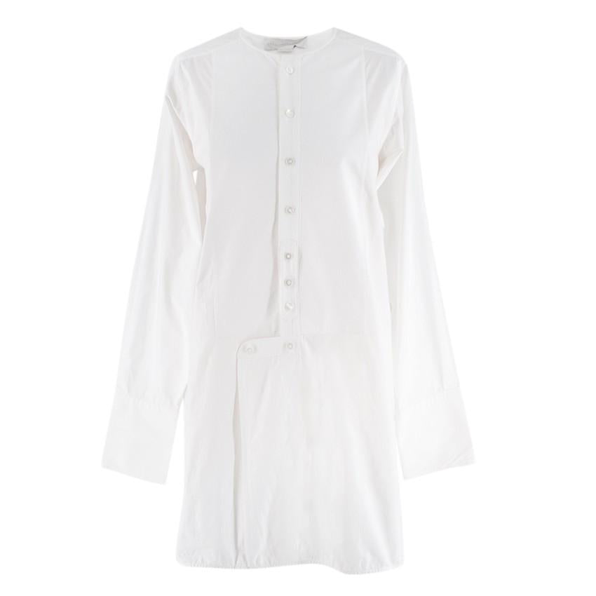 Stella McCartney White Cotton Button-Down Long-Sleeve Tunic