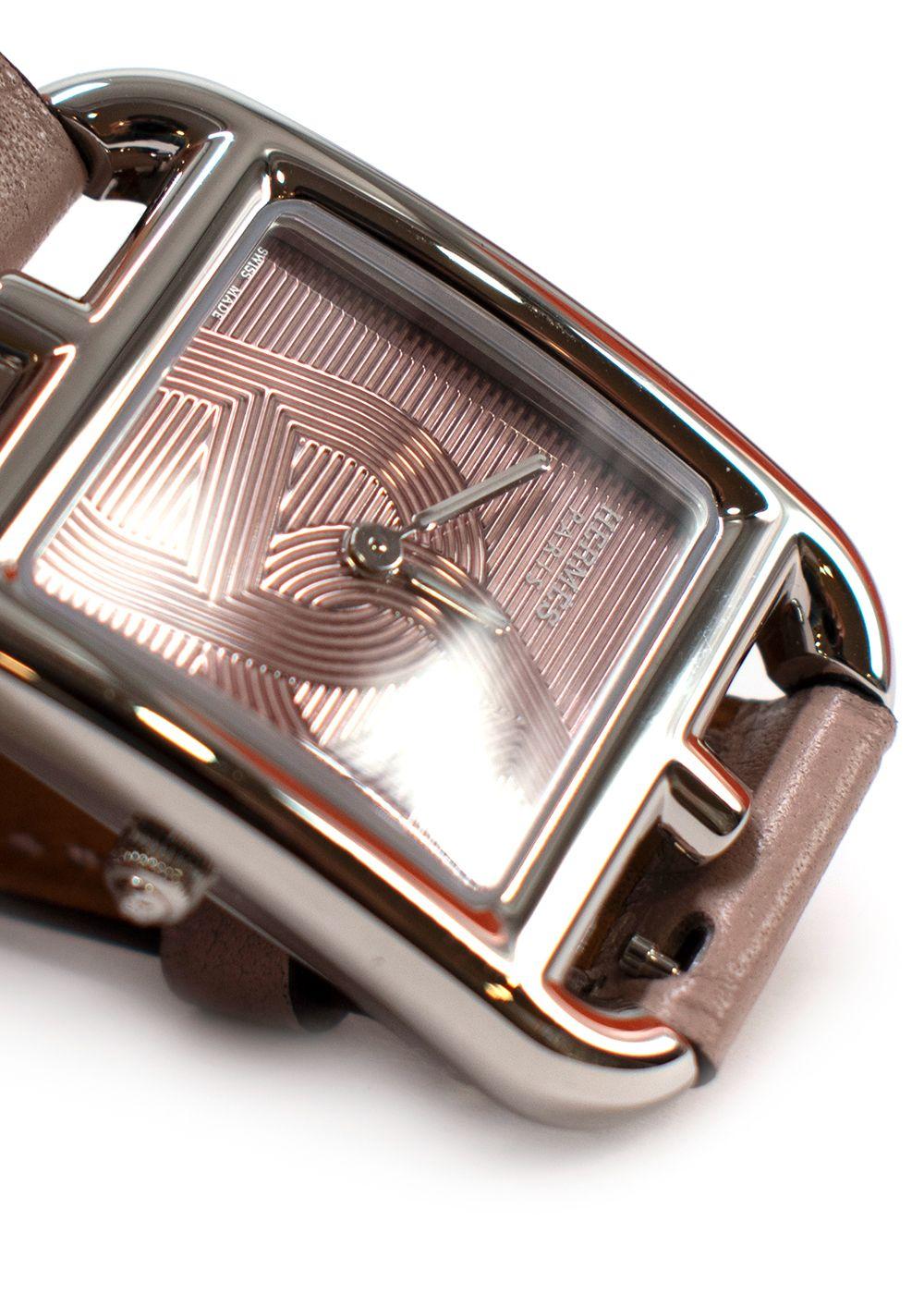 Hermes Glycine Anchor Chain Small Model Cape Cod Watch with Double Tour Strap