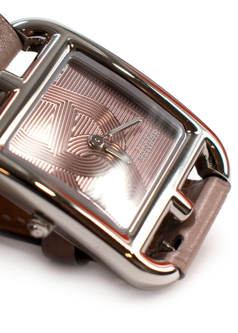 Hermes Glycine Anchor Chain Small Model Cape Cod Watch with Double Tour Strap