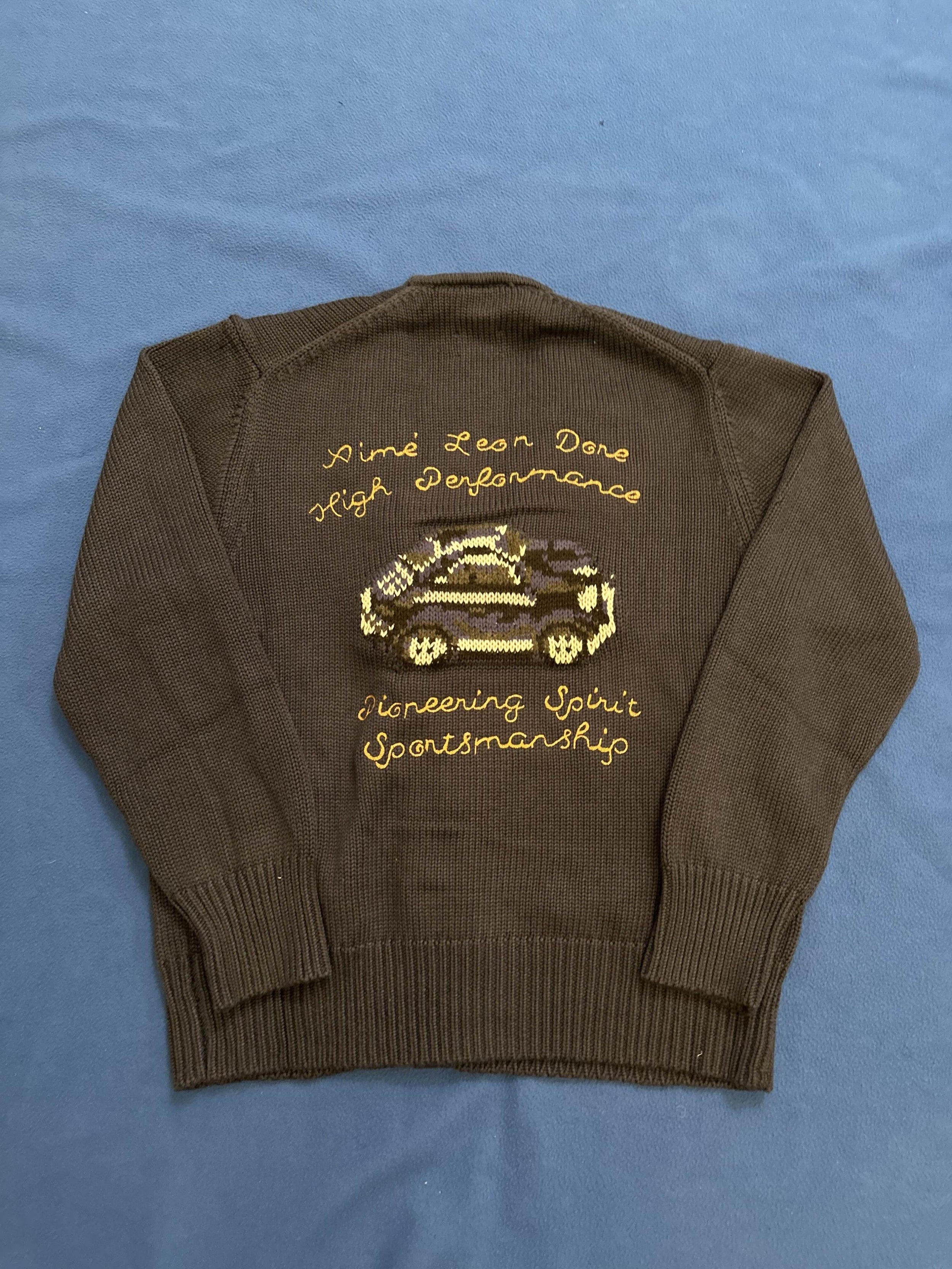 Porsche x ALD Aime Leon Doré Navy Cardigan