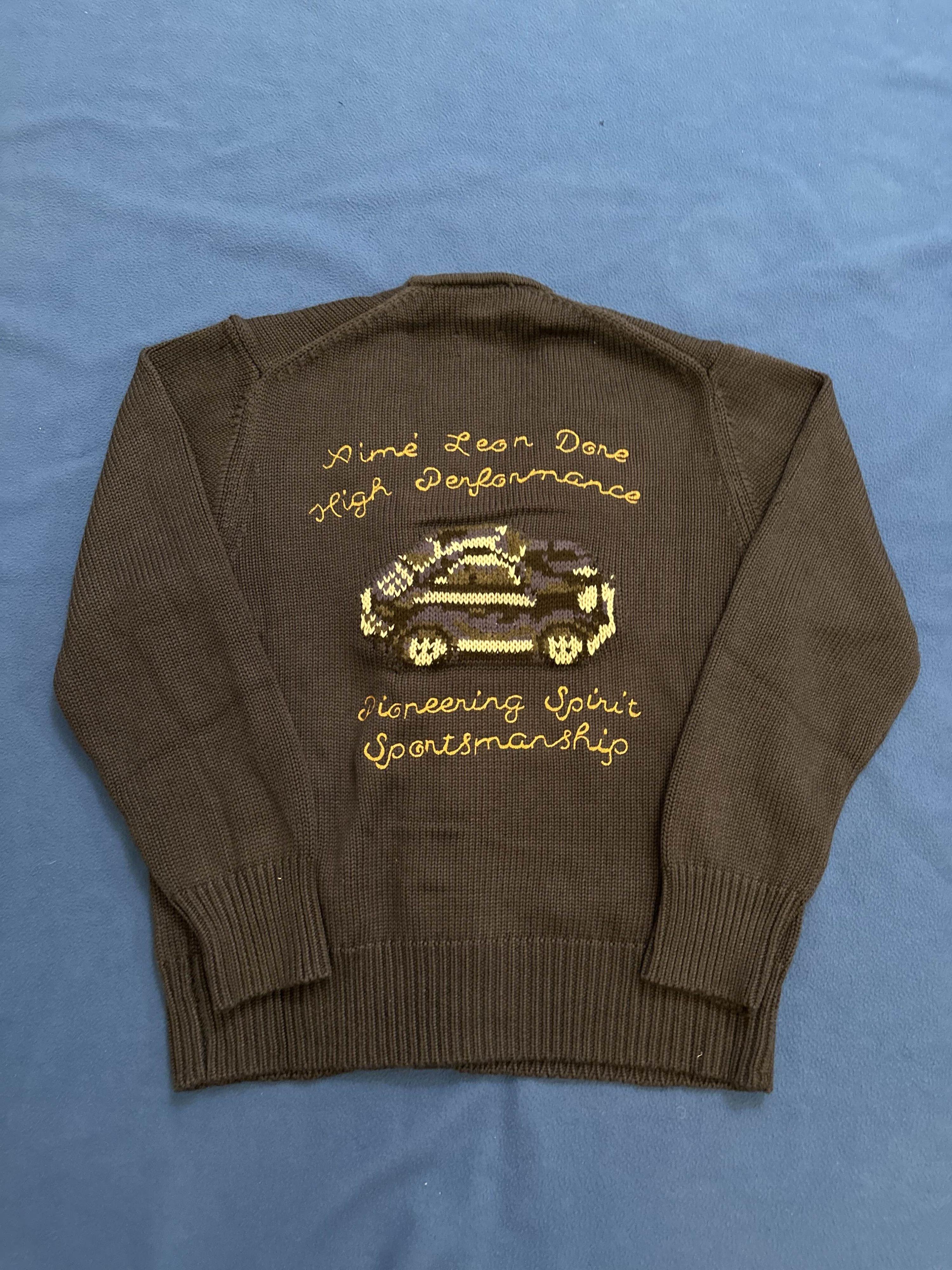 Porsche x ALD Aime Leon Doré Navy Cardigan