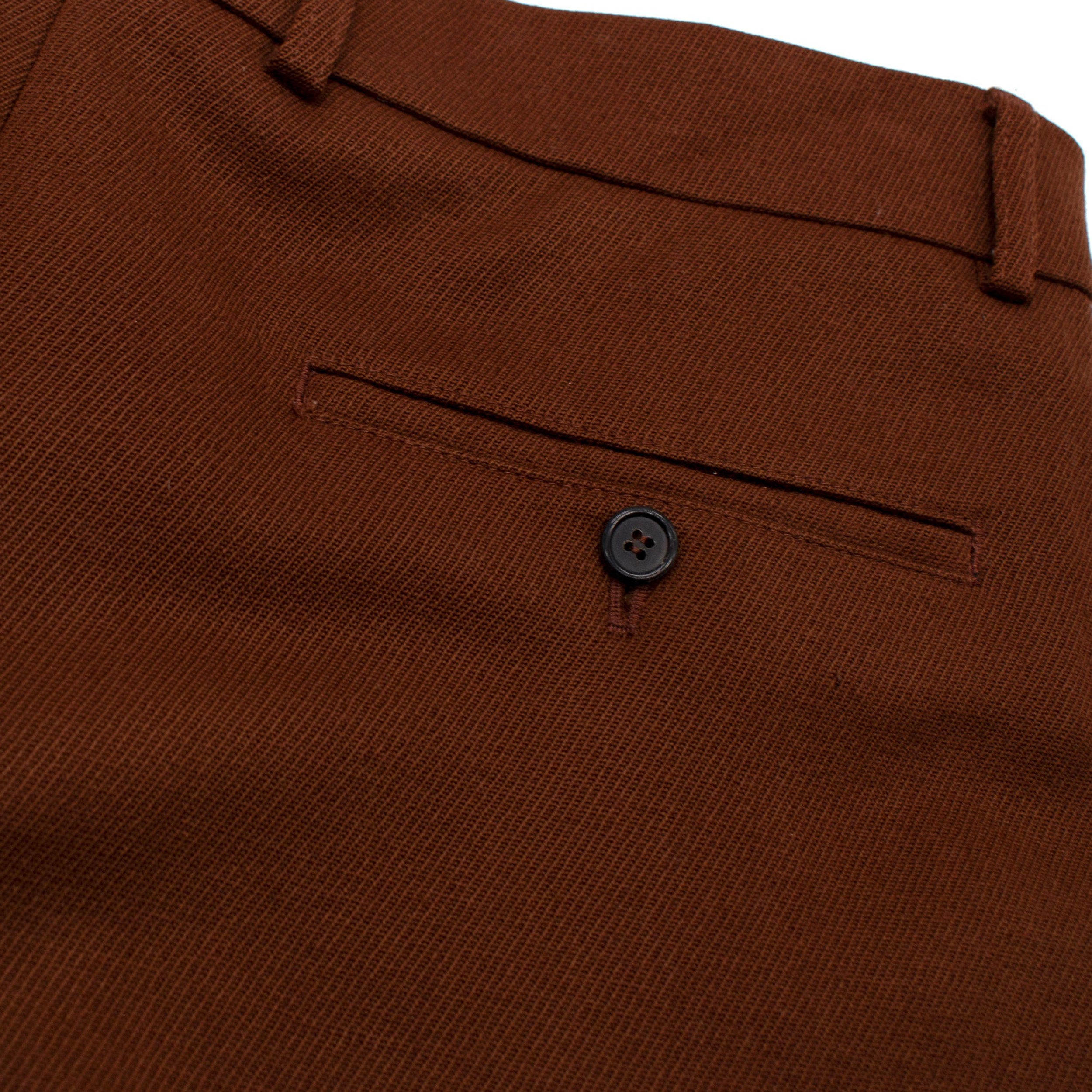 Ami Brown Wool Trousers