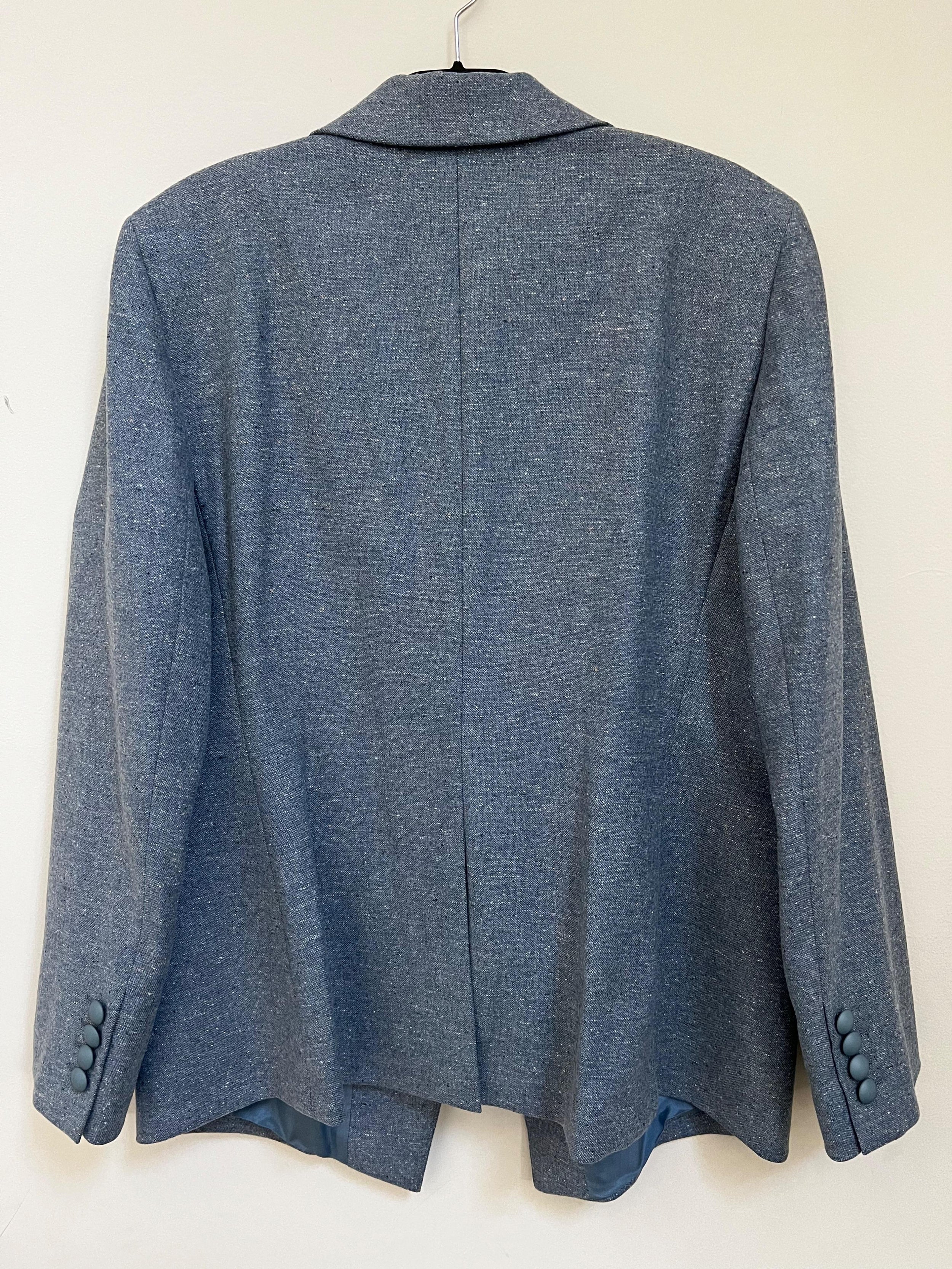 Blue Dusk Heather One-button Blazer