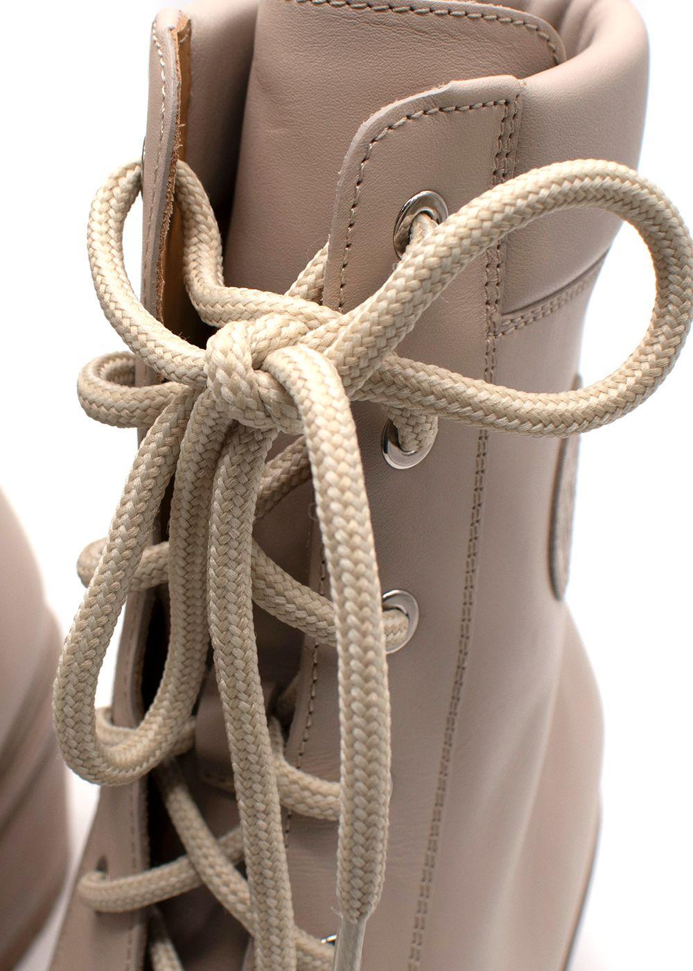 Hermes Blush Bridge Calfskin Leather Ankle Boots