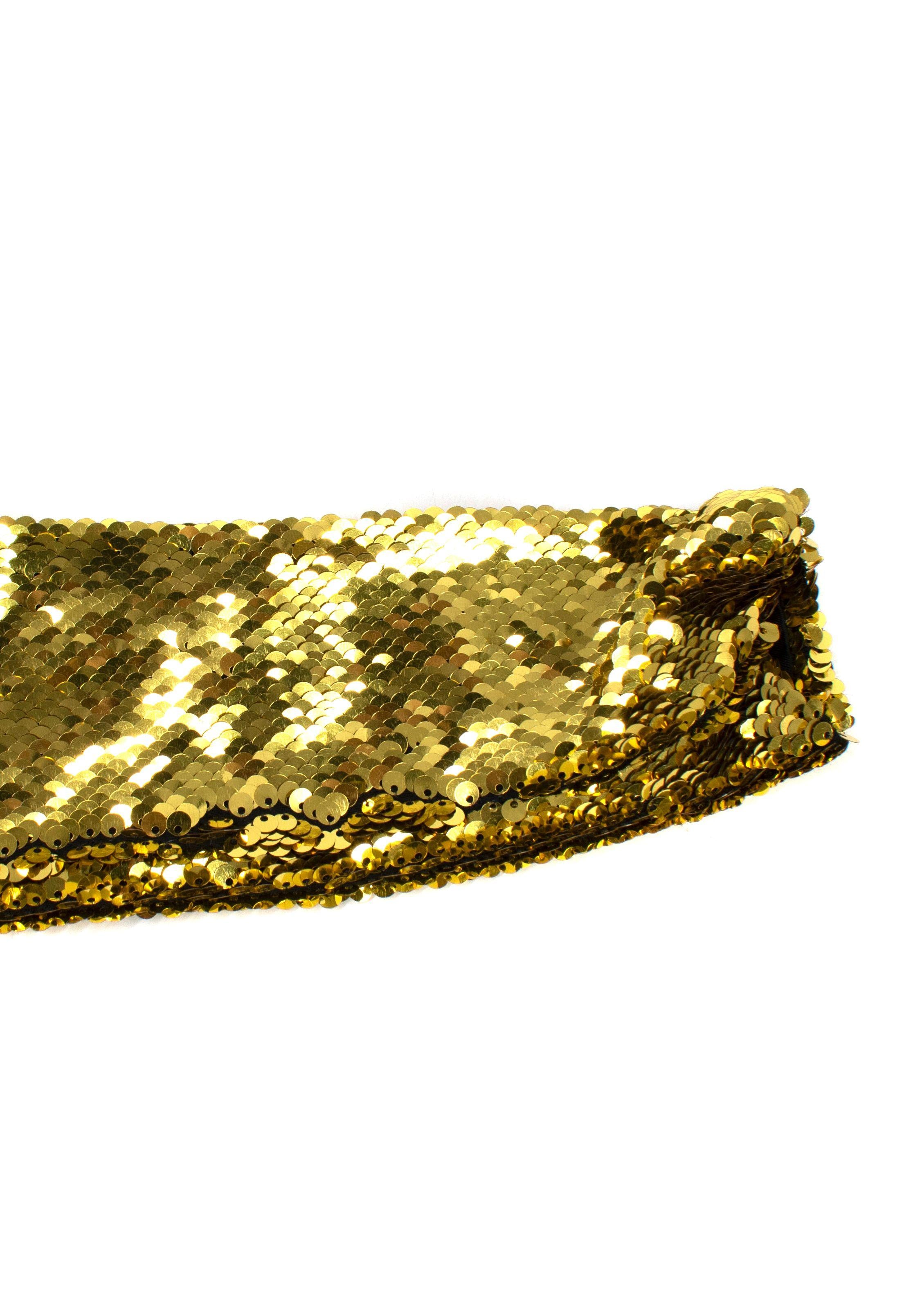 Alexandre Vauthier gold sequin gown