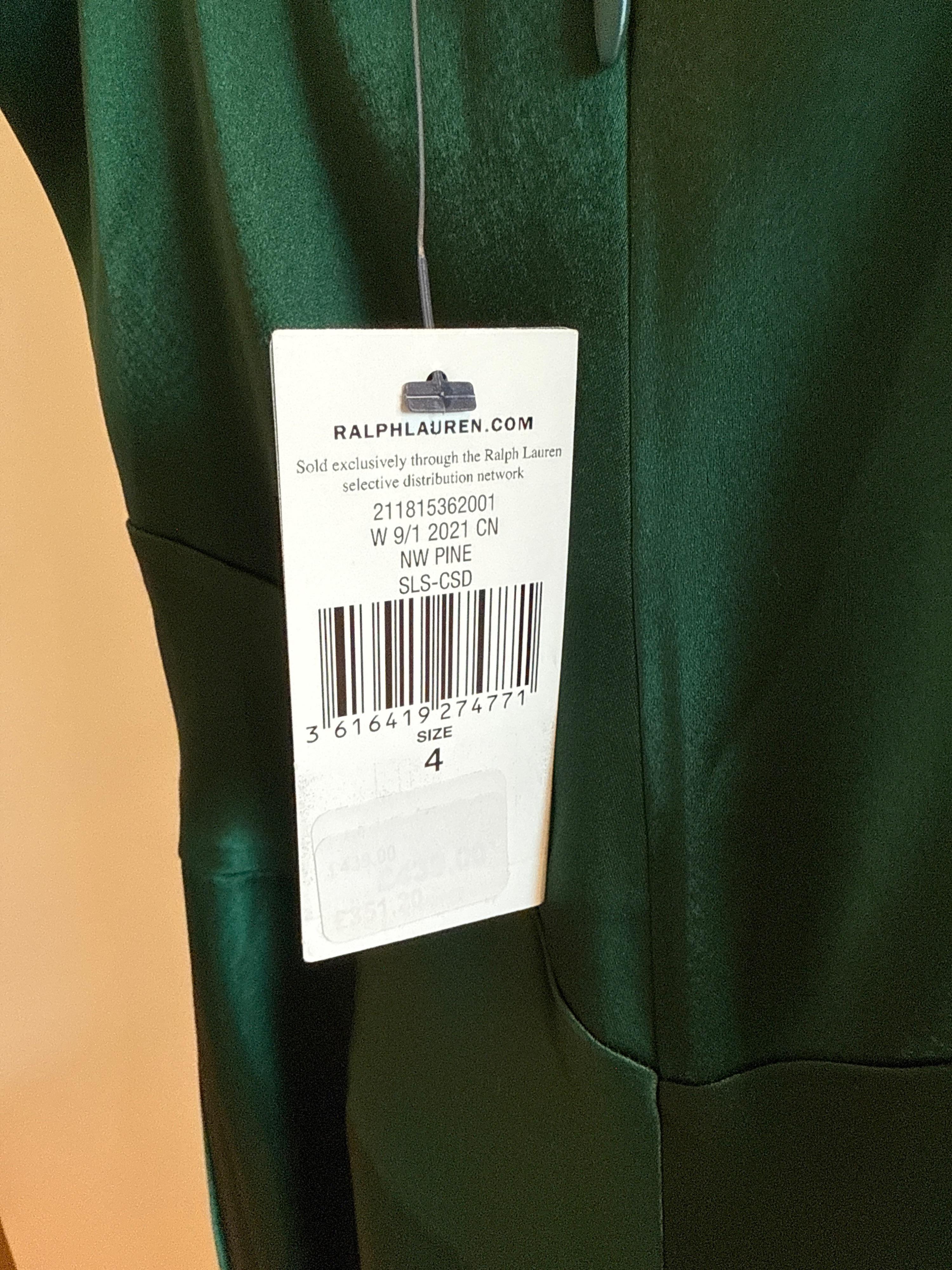 Ralph Lauren Green Maxi Slip Dress