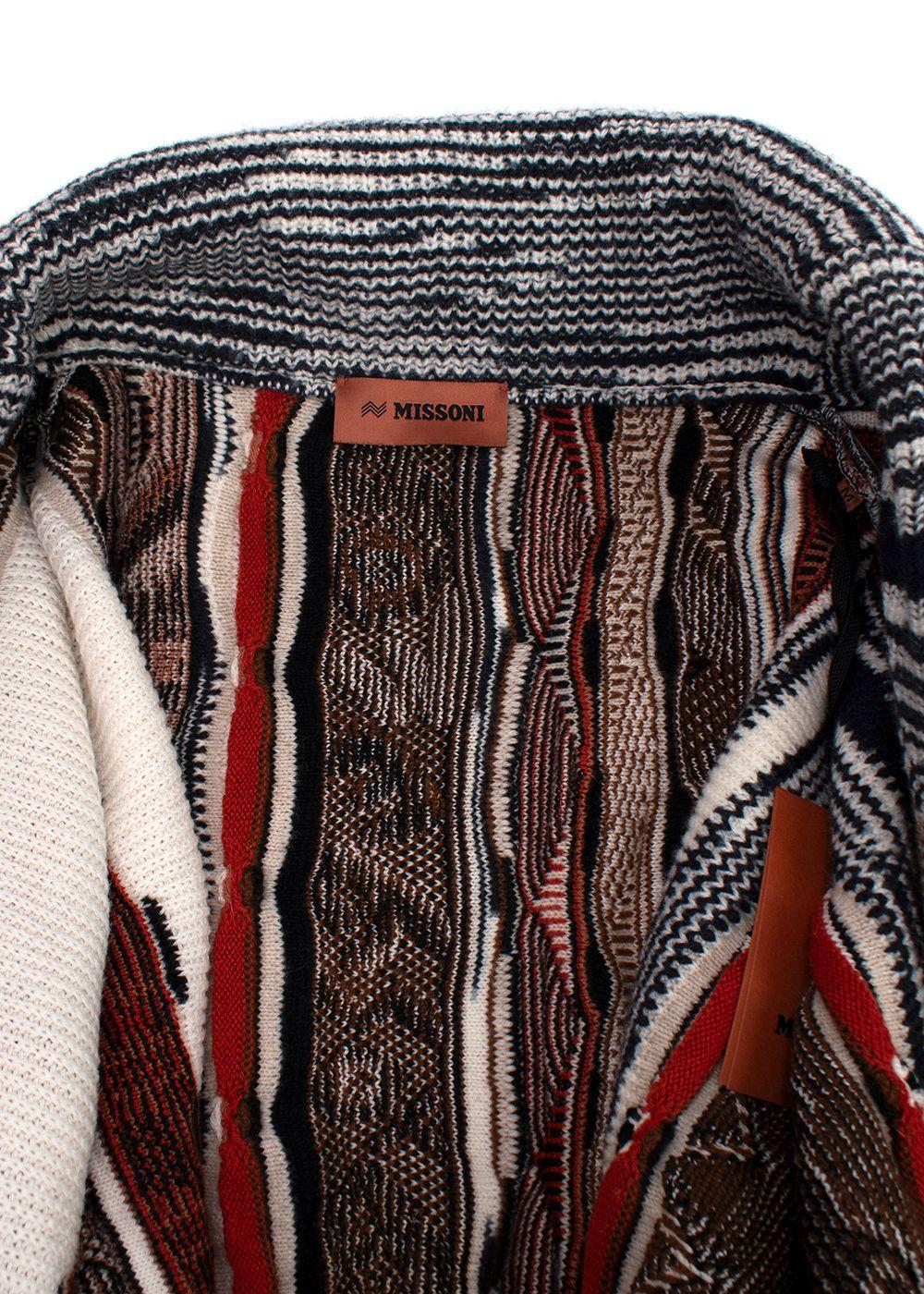 Missoni Intarsia Chunky Knit Cardigan