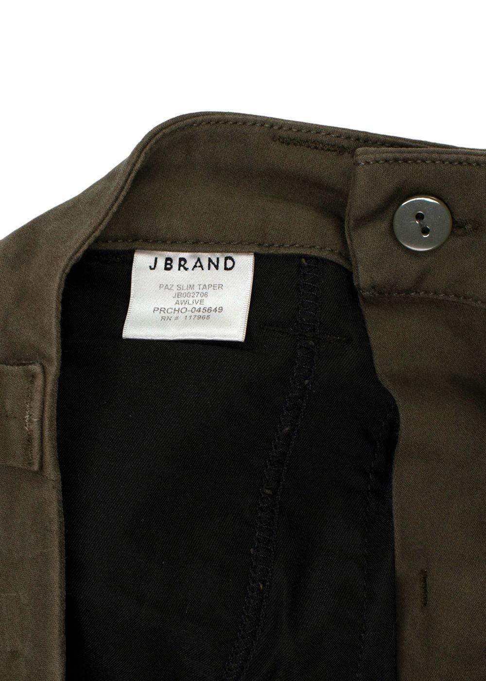 J Brand Khaki Paz Slim Tapered Jeans