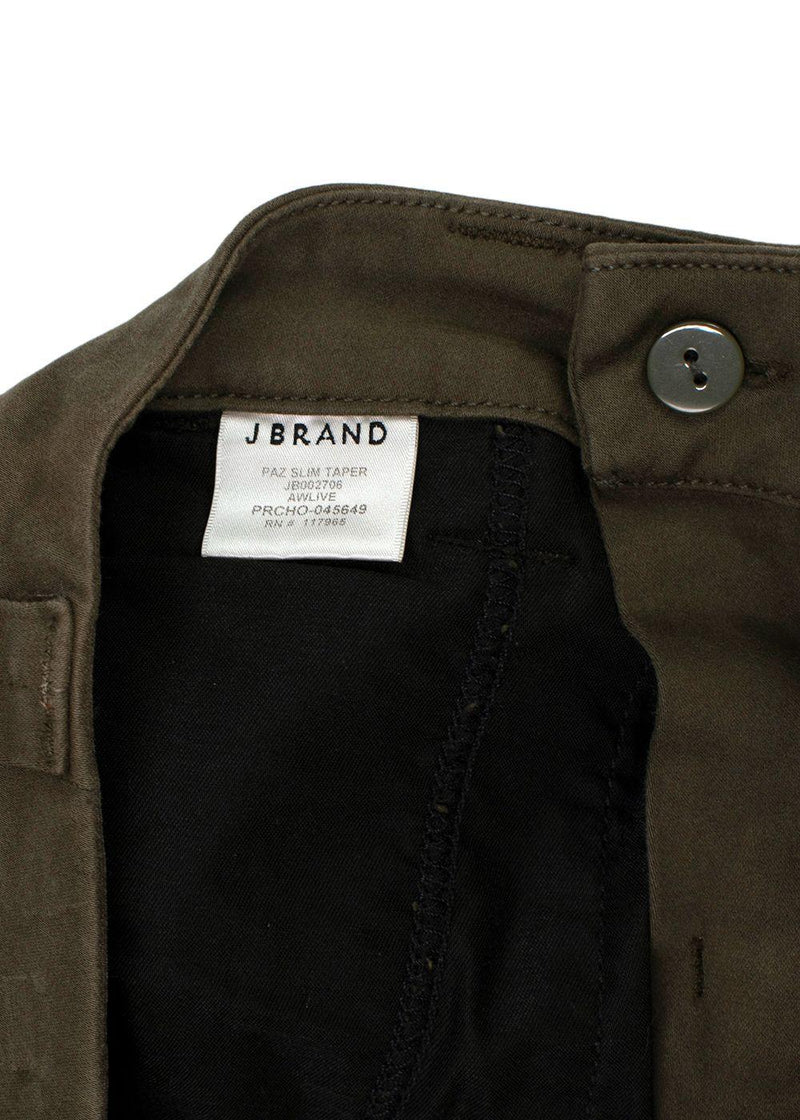 J Brand Khaki Paz Slim Tapered Jeans