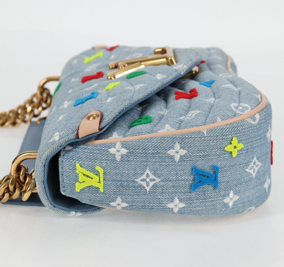 Louis Vuitton Monogram Light Denim New Wave Bag