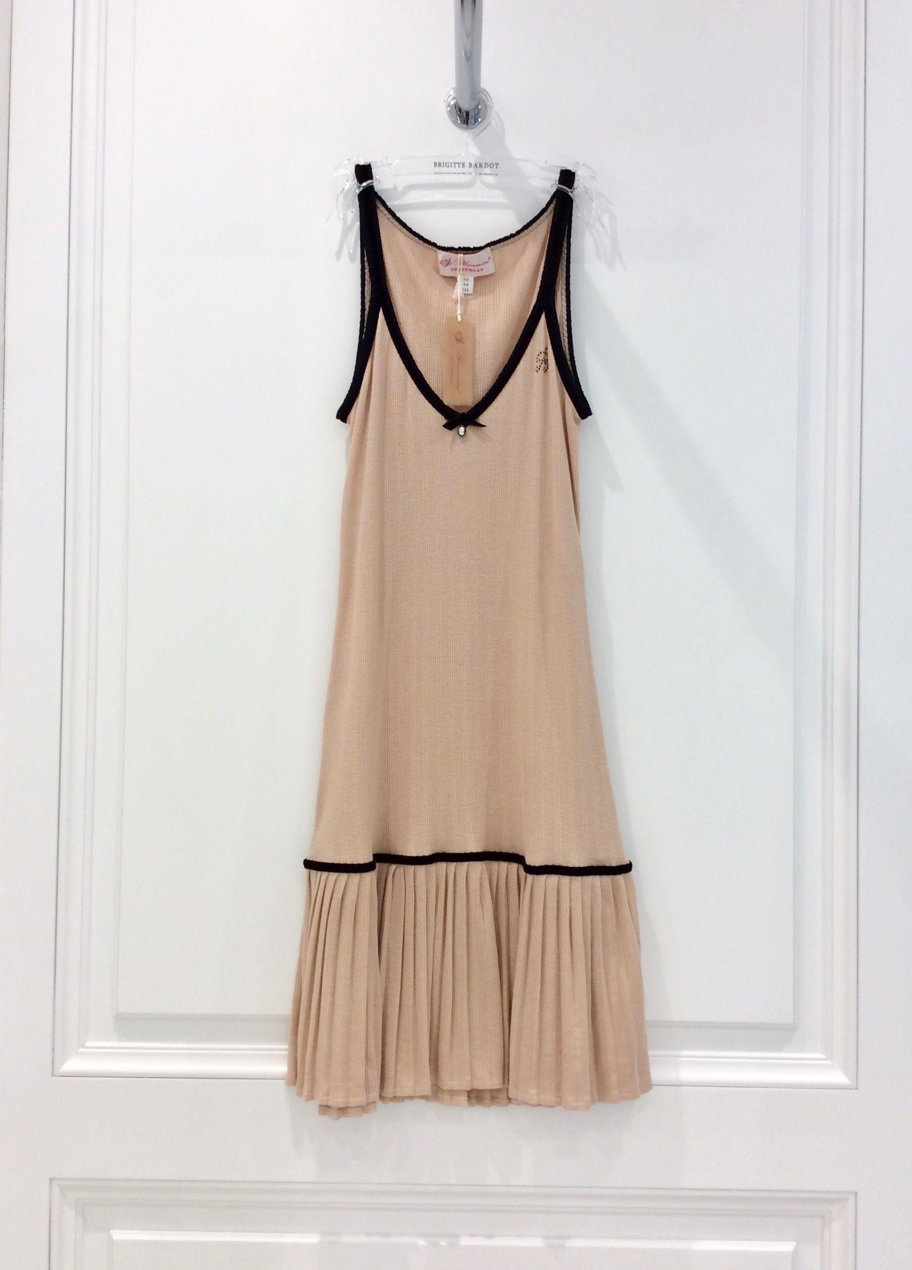 Blumarine Pleated Soft Peach Dress