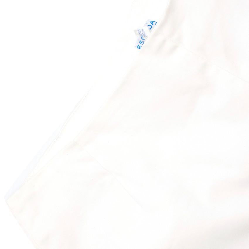 Escada Sport White Cropped Trousers