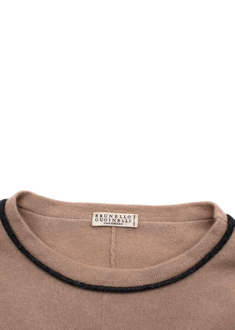 Brunello Cucinelli Light Brown Two Piece Cashmere Suit