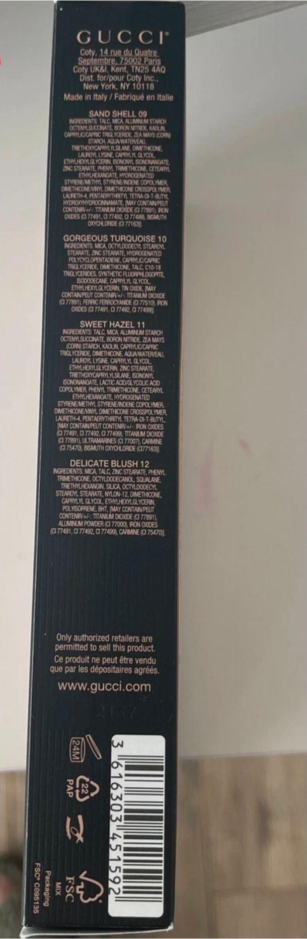 Gucci Limited Edition Eye Shadow Palette