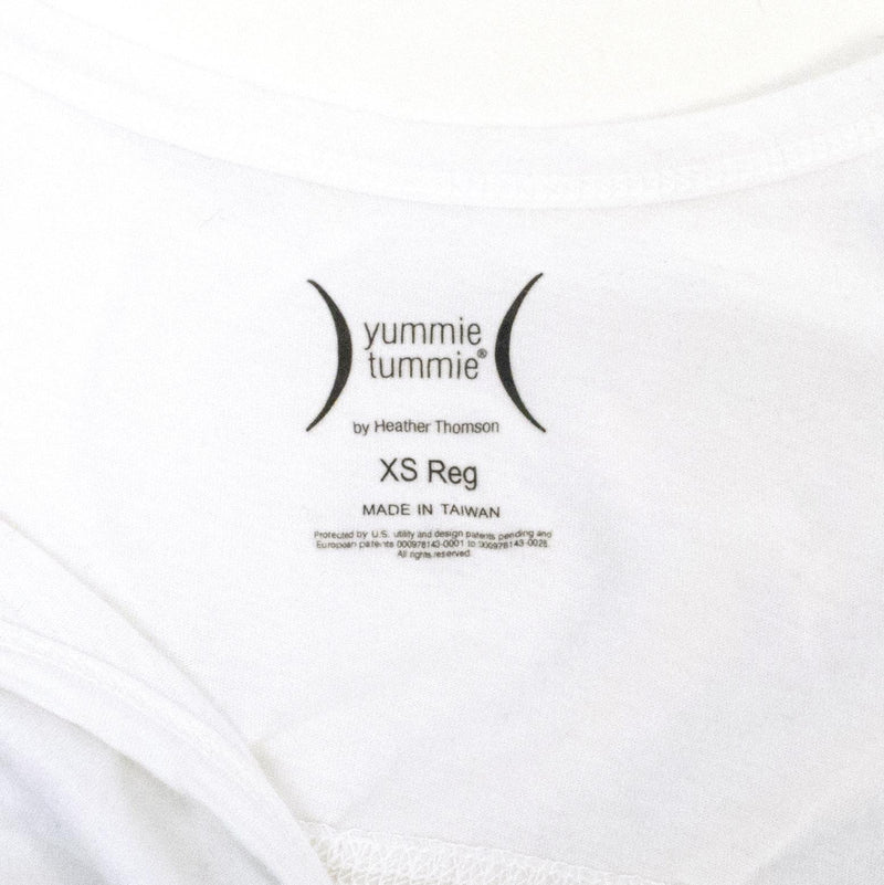 Heather Thompson Yummie Tummie White Strap Top