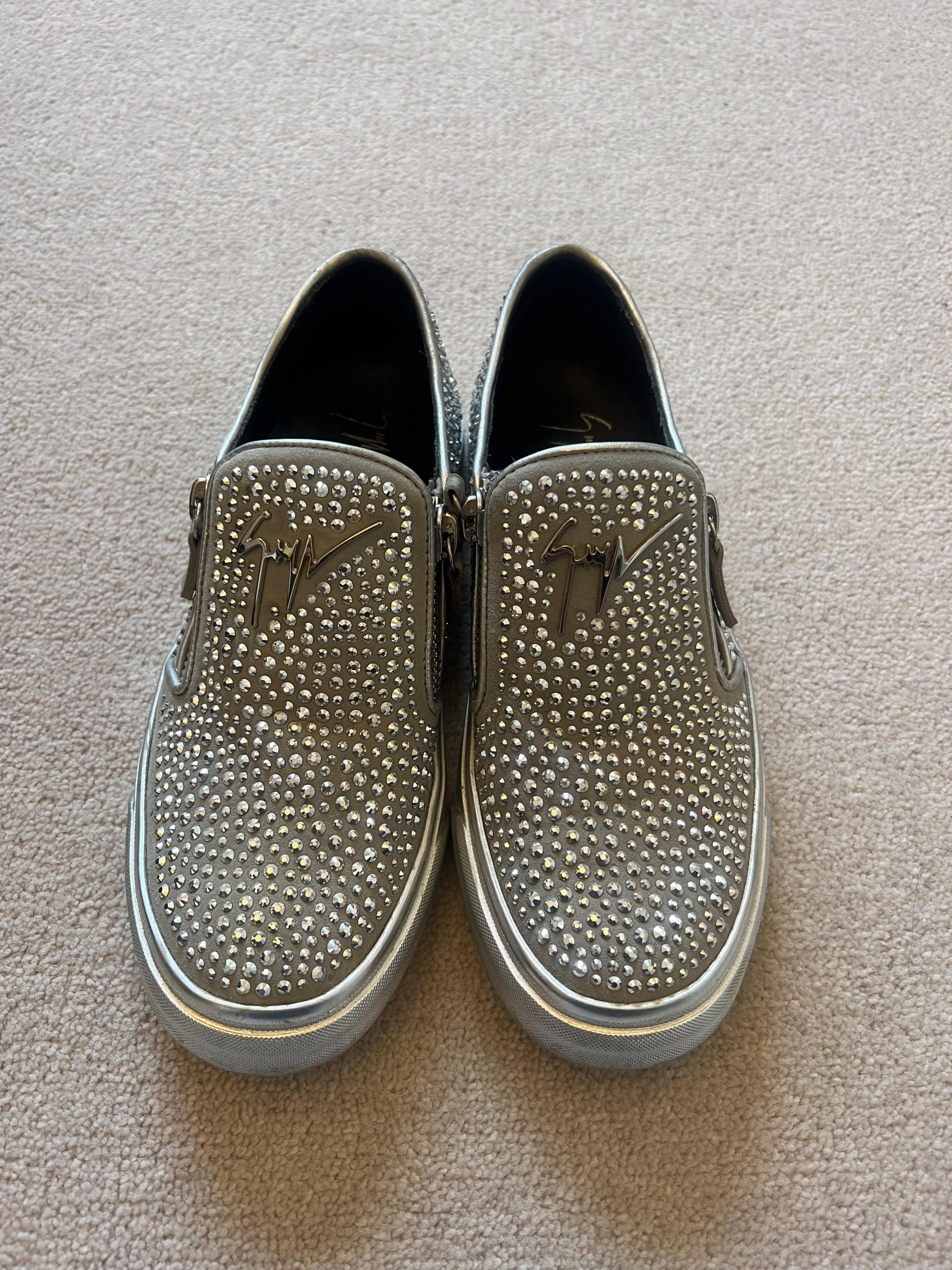 Crystal Embellished Mayzie Skater Sneakers