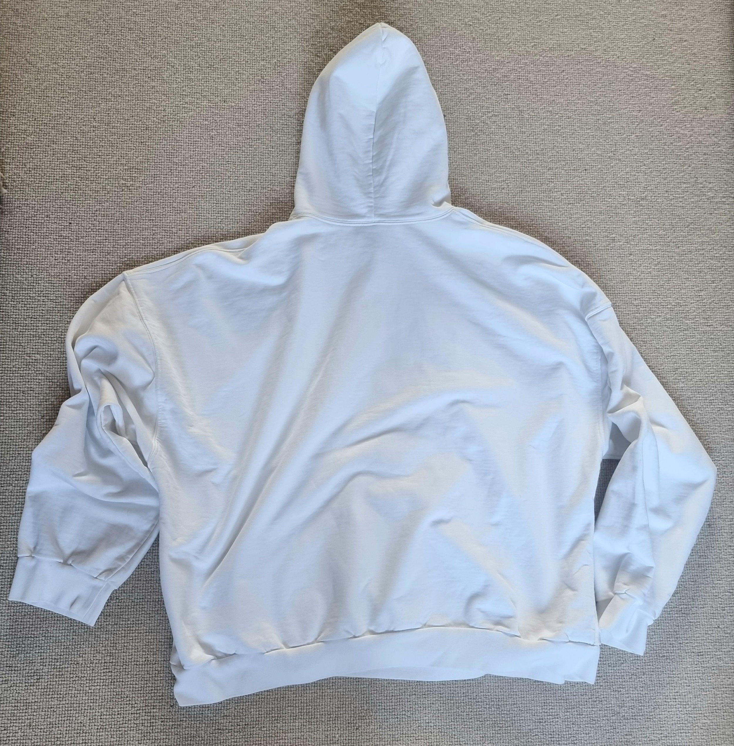 Balenciaga White Cotton Hoodie